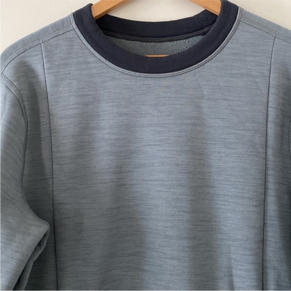 Lululemon Mens Revolution Crew Performance Stretch Pullover Grey Size L - Picture 4 of 15